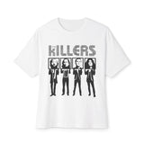 Retro Block Letter Unisex Oversized Boxy Tee - snazzymerch