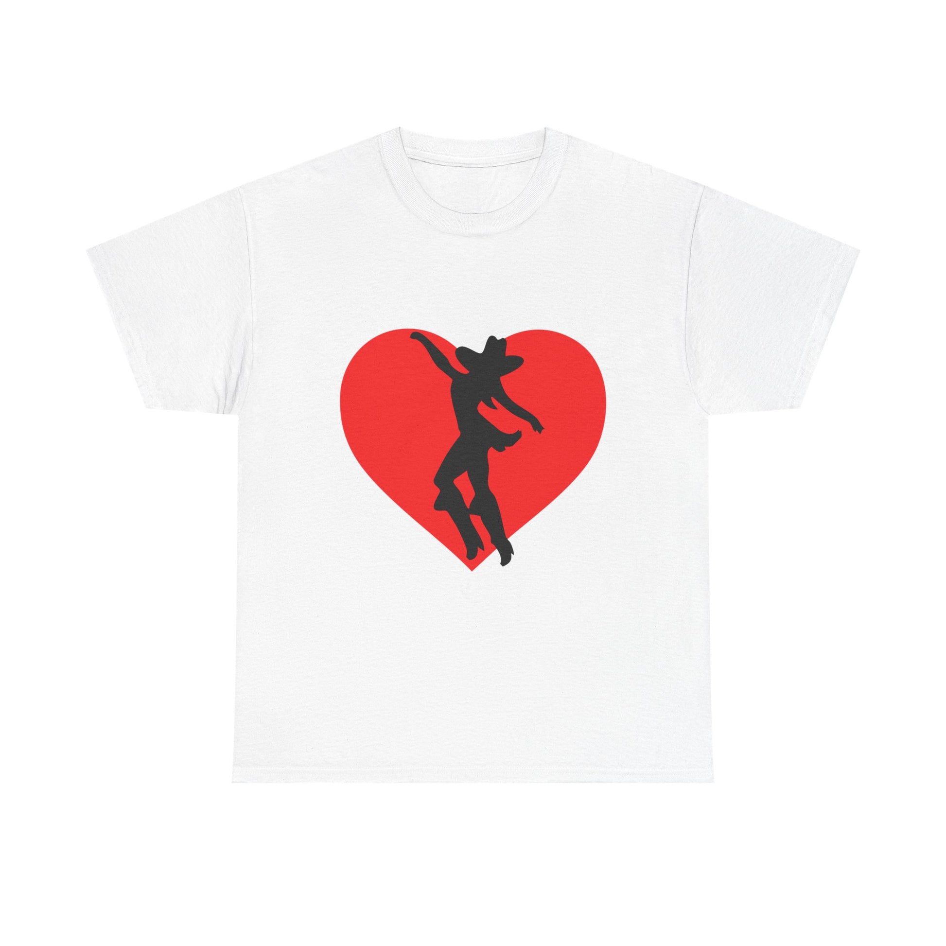 Heart & Cowgirl Unisex Heavy Cotton Tee - snazzymerch