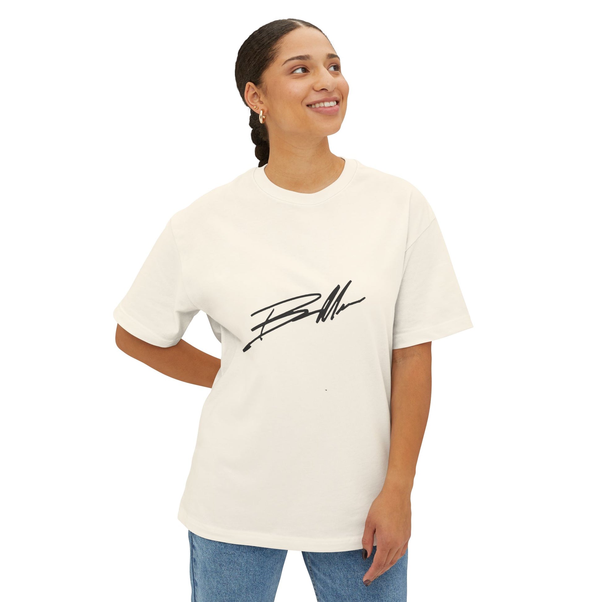 Midnight Autograph Unisex Oversized Boxy Tee Printify