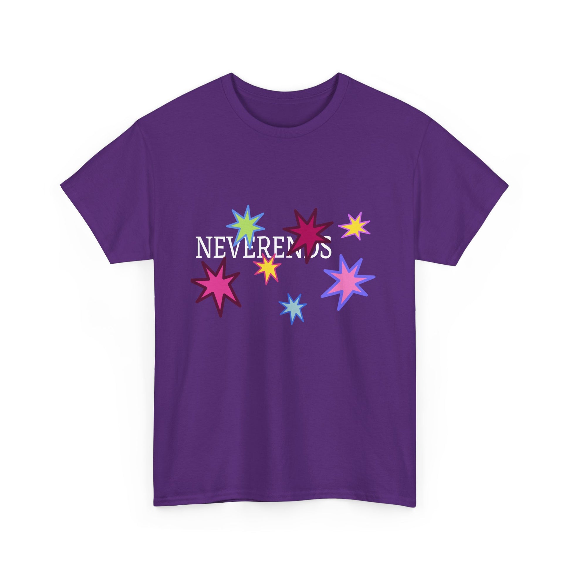 Rainbow Spark Burst Unisex Heavy Cotton Tee - snazzymerch