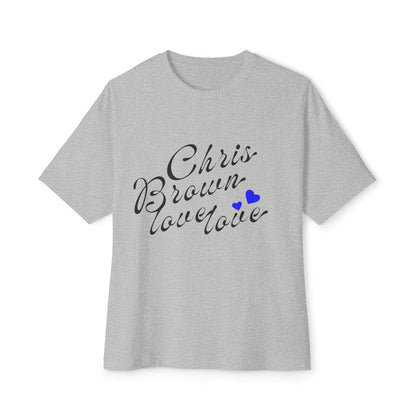 Heart Team Graphic Unisex oversized Boxy Tee - snazzymerch