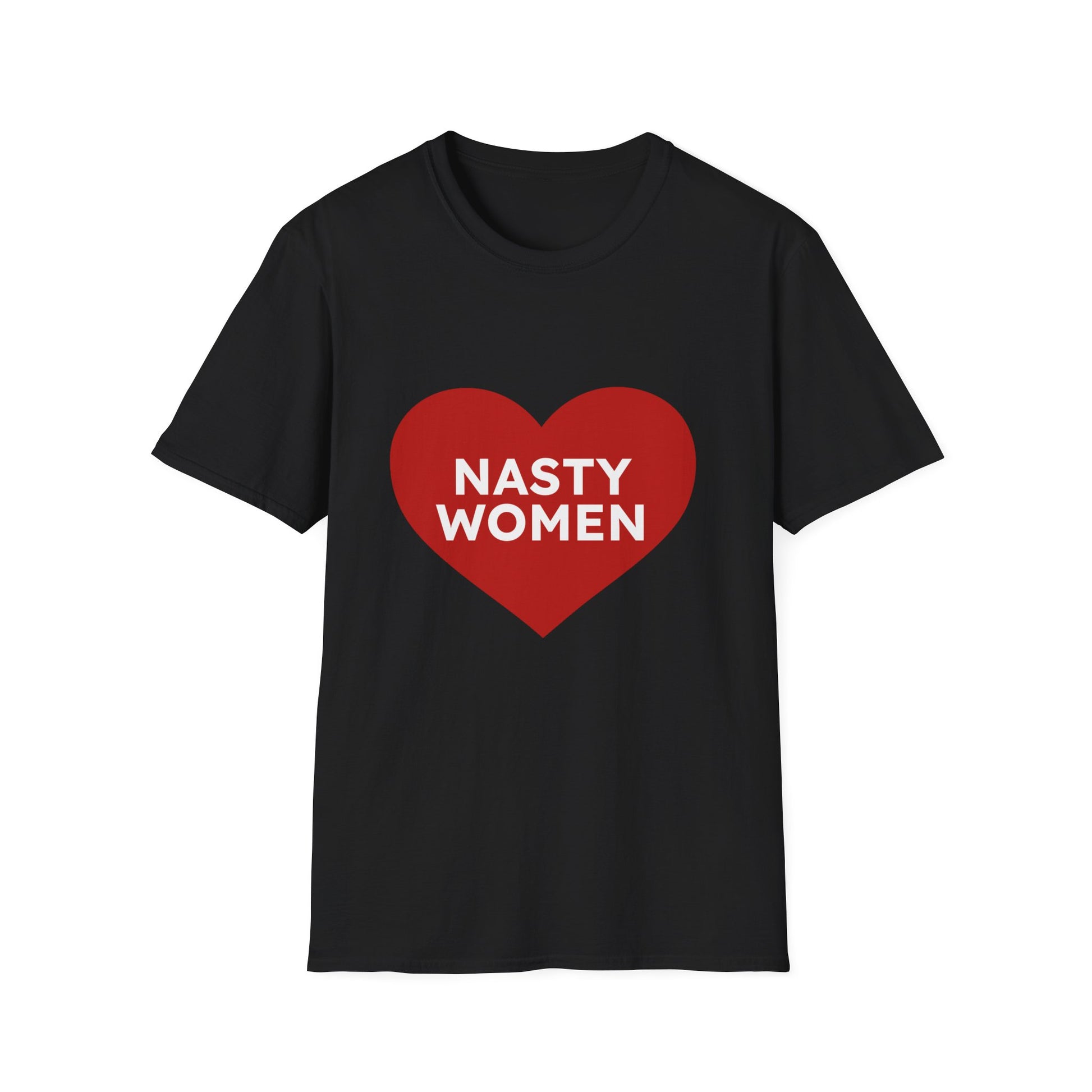 Nasty Women Heart - Unisex Softstyle T-shirt Printify