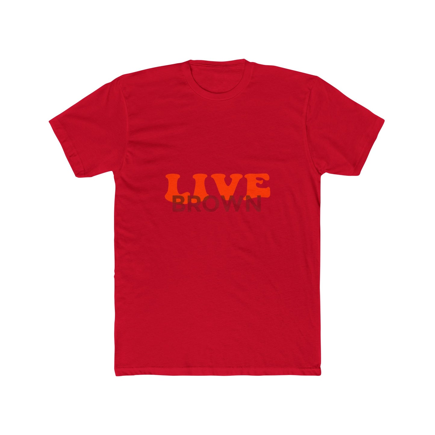 Retro Live Lettering Print Unisex Cotton Tee - snazzymerch