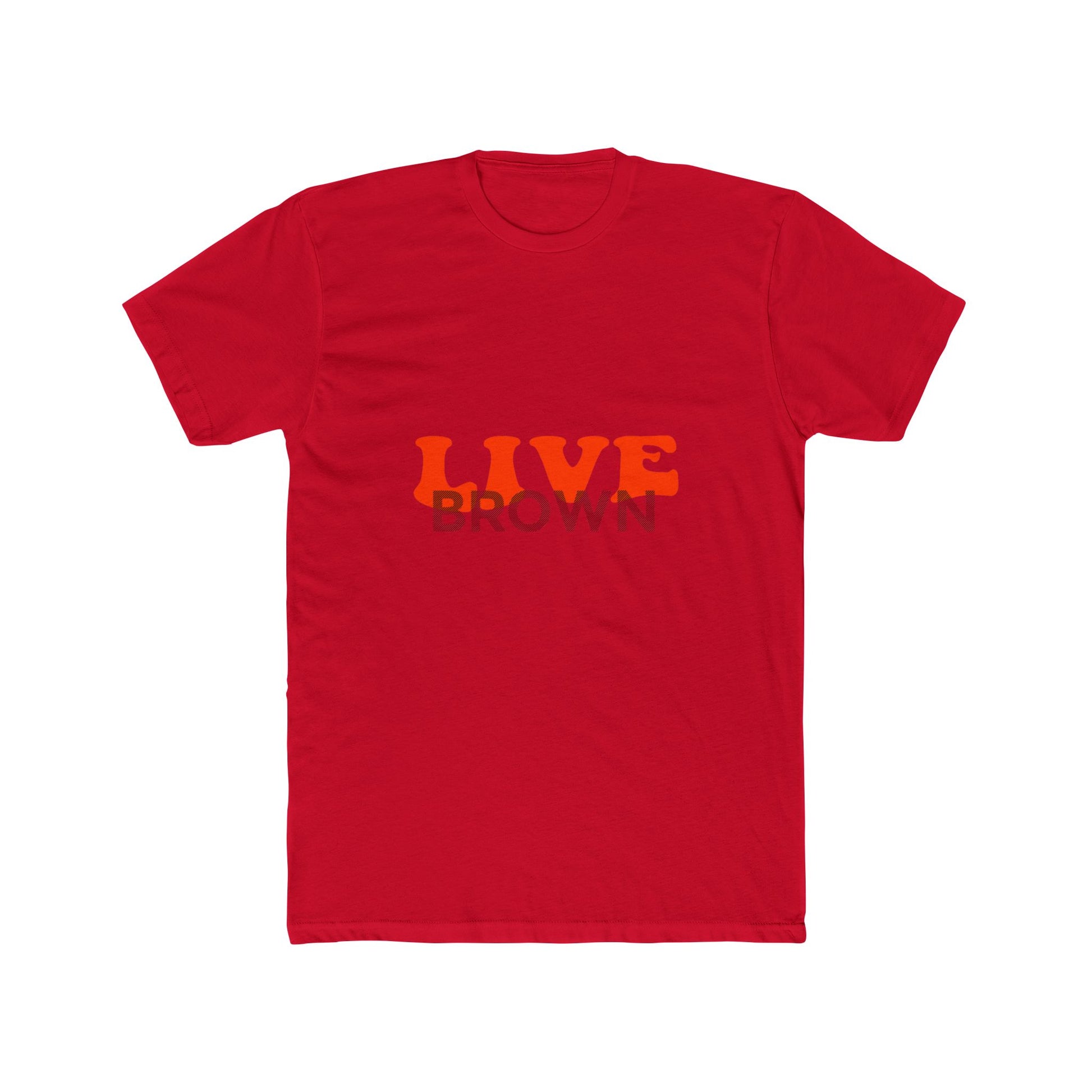 Retro Live Lettering Print Unisex Cotton Tee - snazzymerch