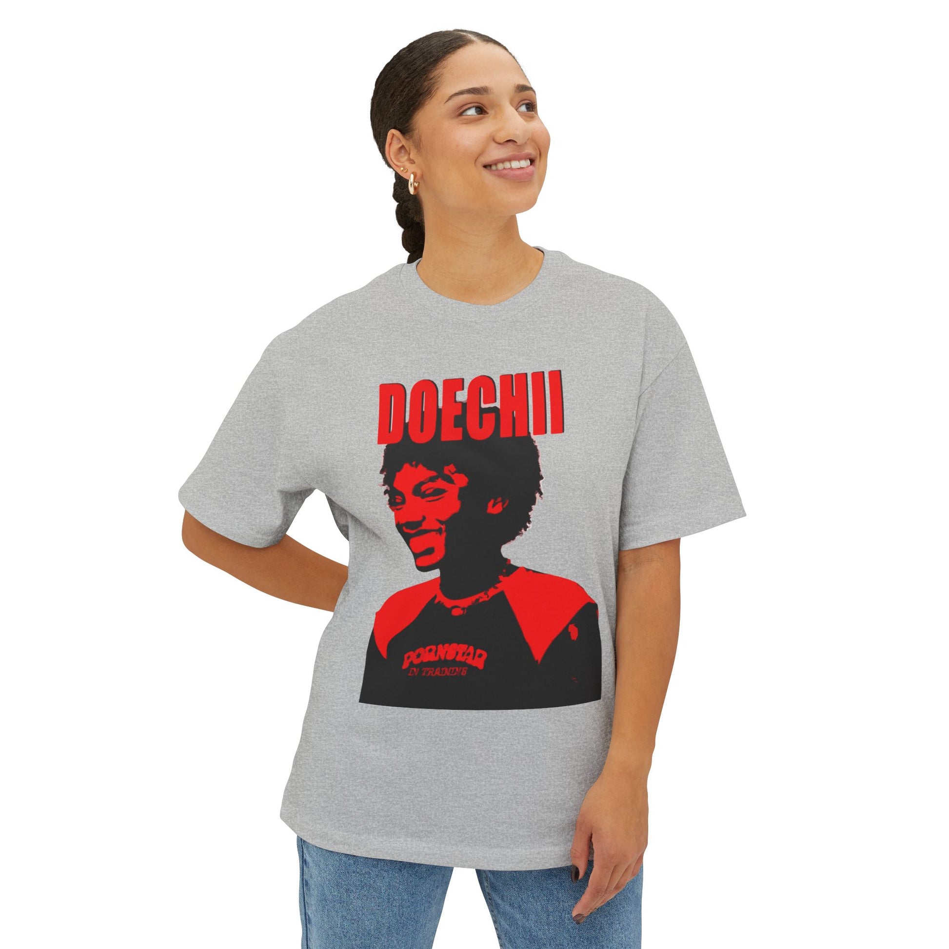Art Portrait Unisex Oversized Boxy Tee - snazzymerch