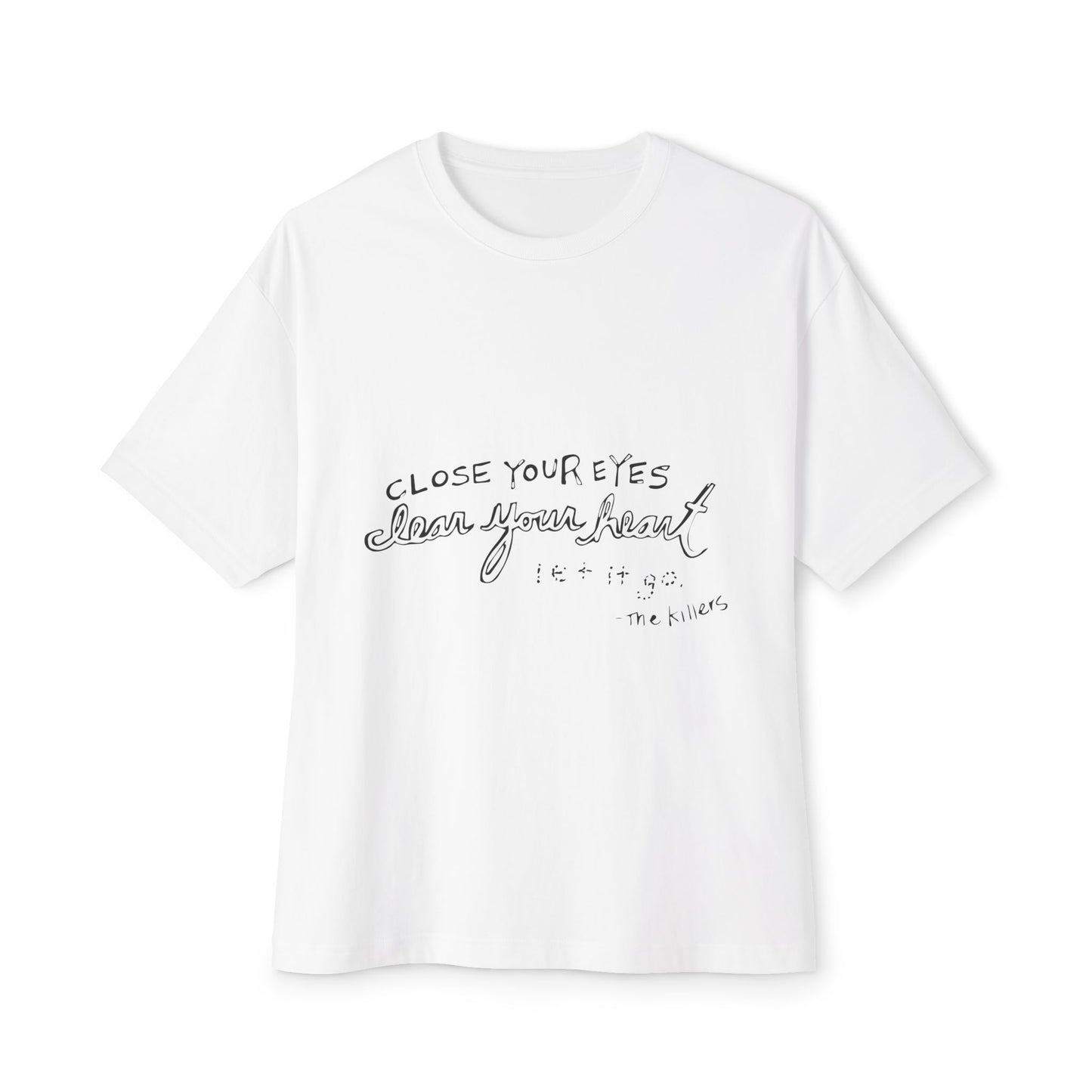 Bold Outline Unisex Oversized Boxy Tee - snazzymerch