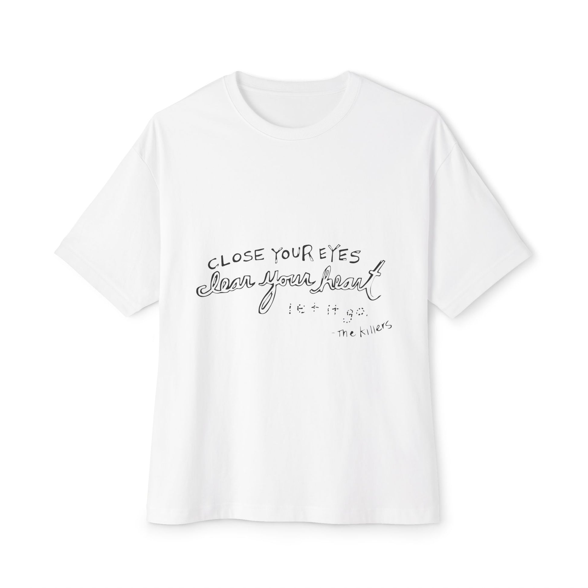 Bold Outline Unisex Oversized Boxy Tee - snazzymerch