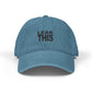 Bold Lettering Denim Hat (Embroidery) - snazzymerch