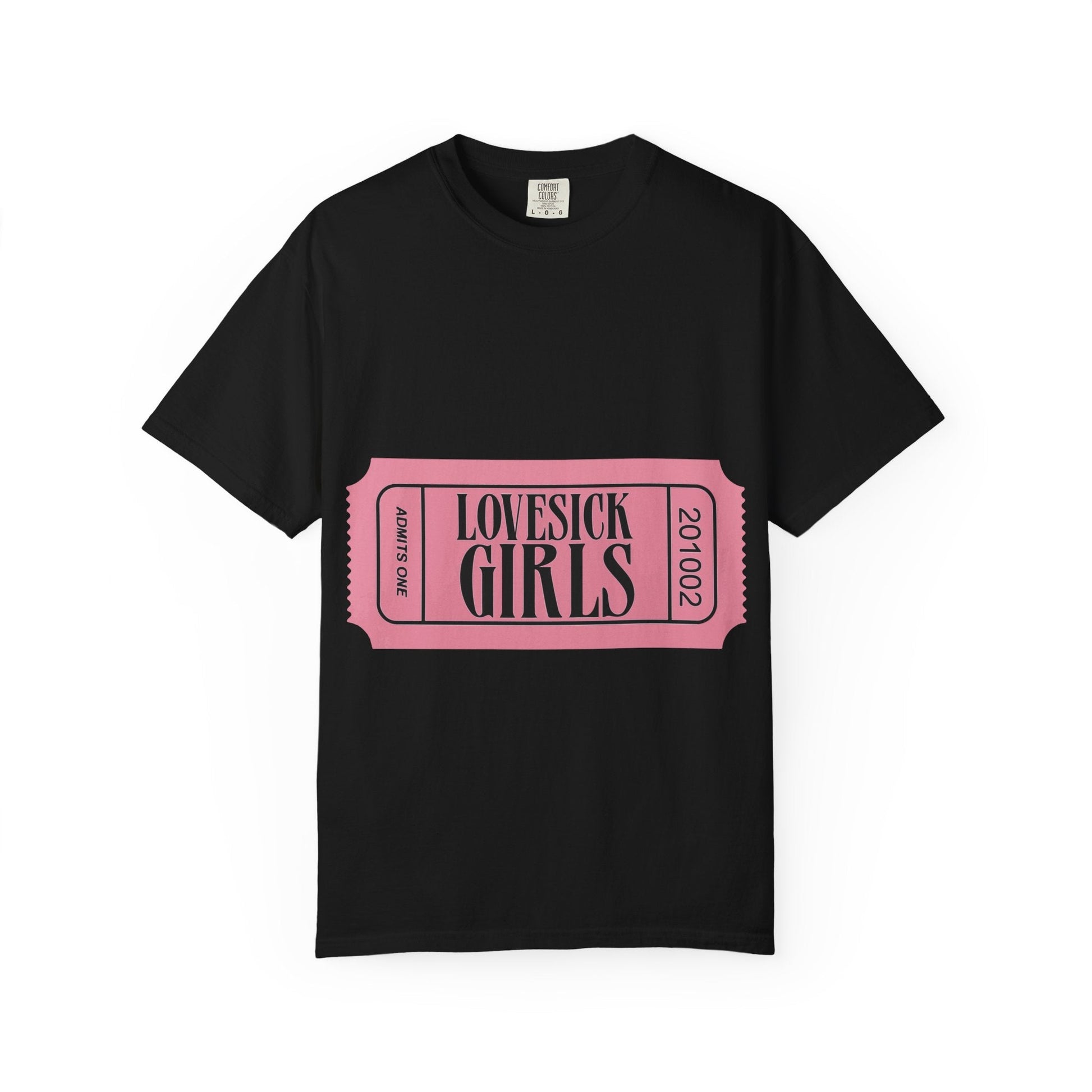 Lovesick Girls Ticket – Dyed T-shirt Printify