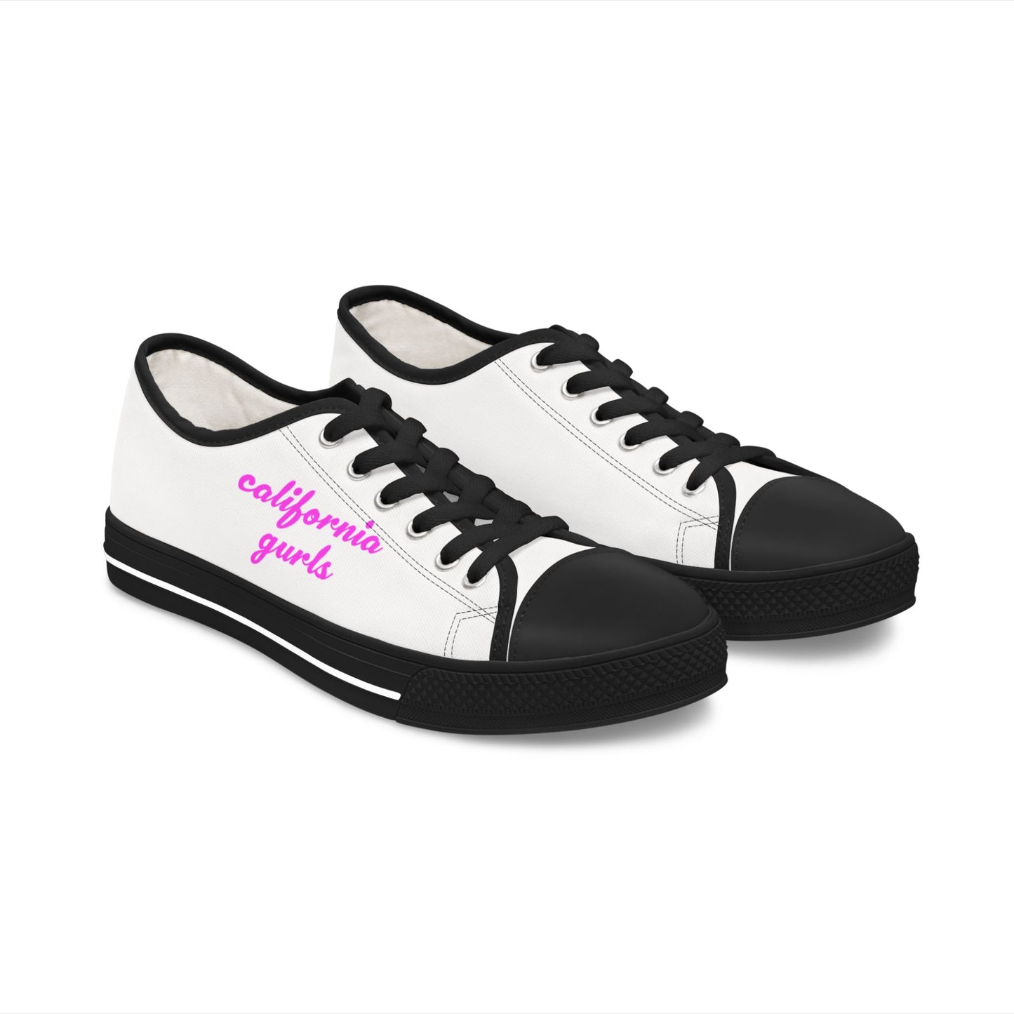 California Script – Unisex Low Top Sneakers Printify