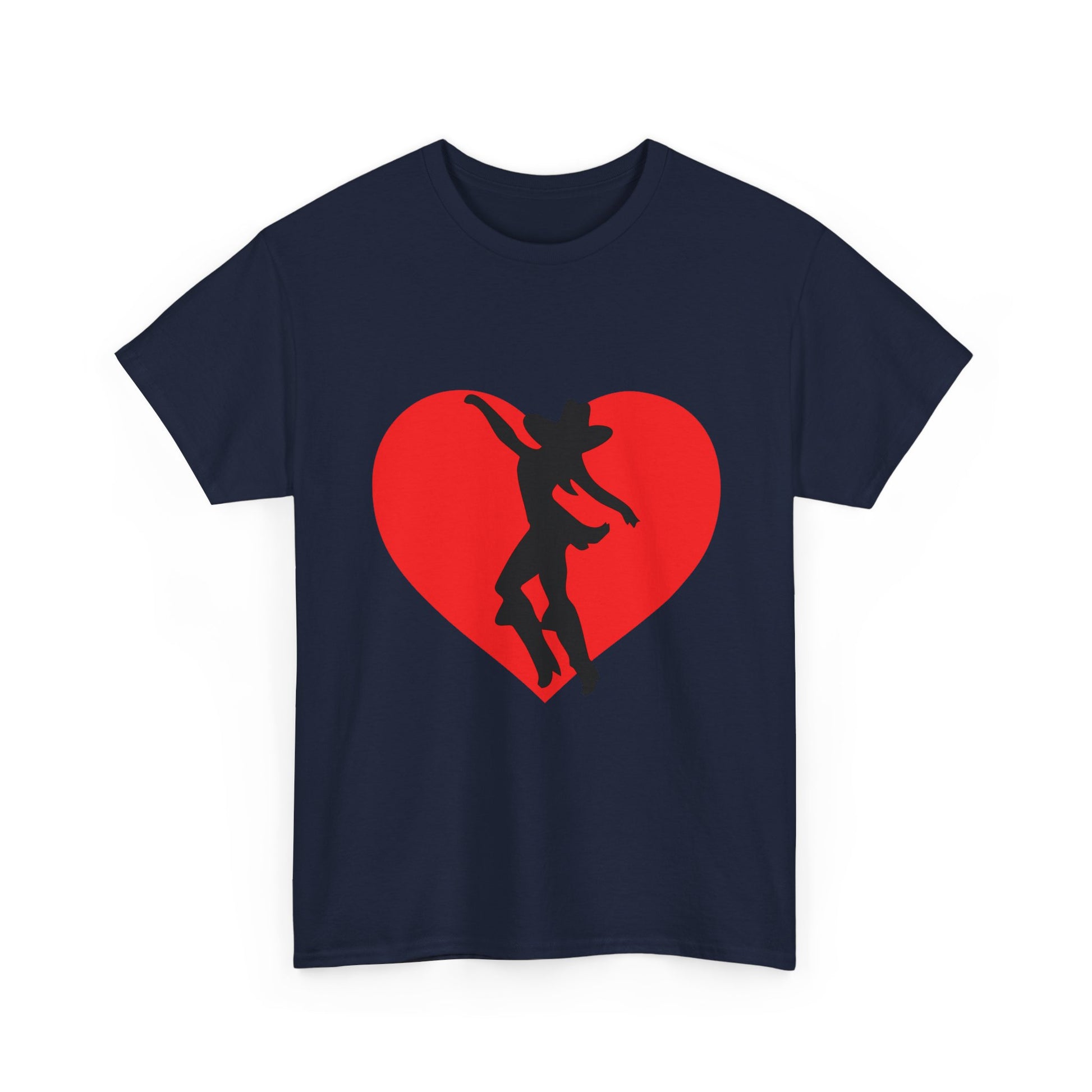 Heart & Cowgirl Unisex Heavy Cotton Tee - snazzymerch