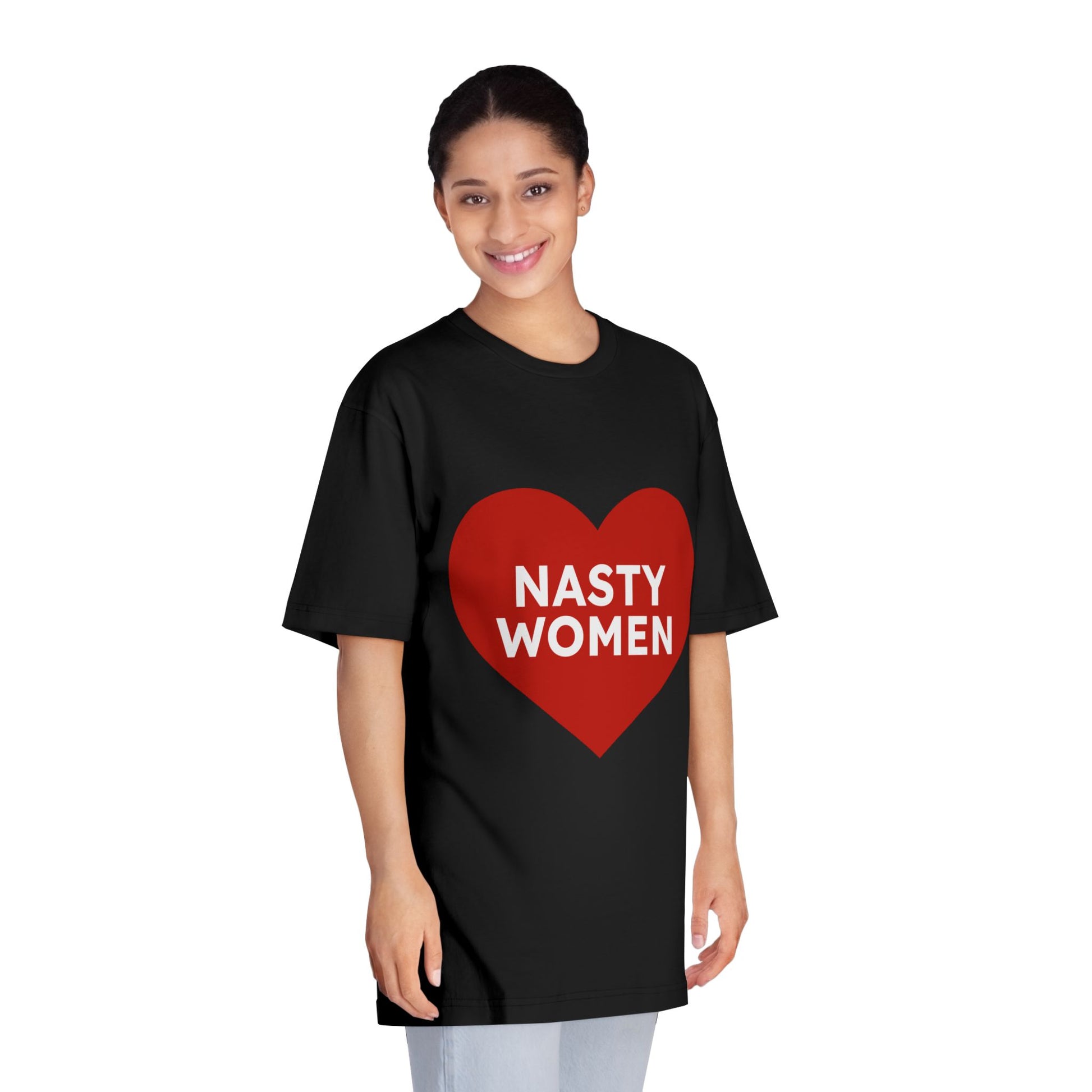 Nasty Women Heart - Unisex Classic Crewneck T-shirt Printify
