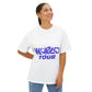 World Tour Bubble Letter-Oversized Tee Printify