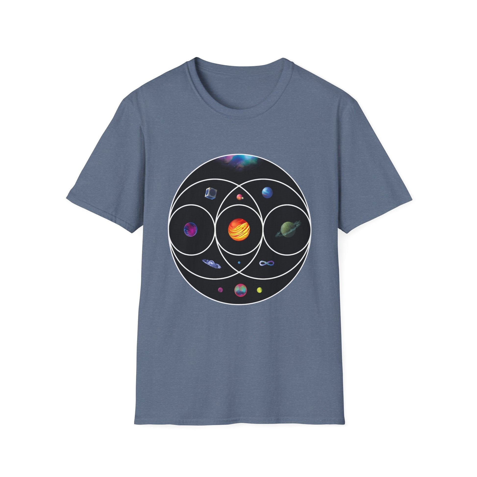 Unisex Softstyle T-Shirt Inspired by Coldplay’s Illustration Concept Printify