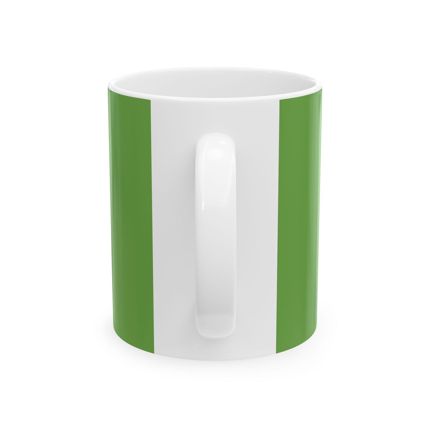 Green Text Statement Ceramic Mug, (11oz, 15oz) - snazzymerch