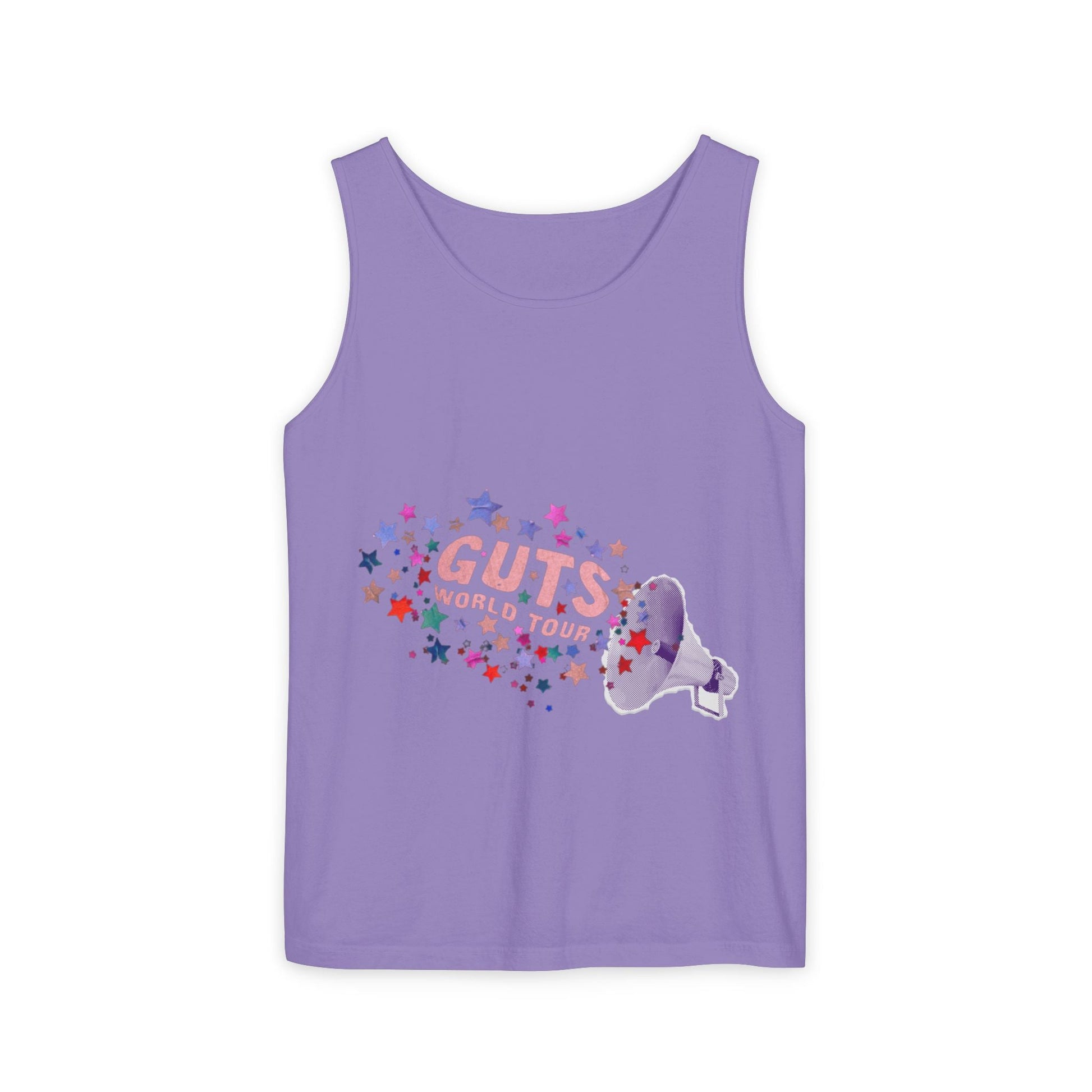 Guts World Tour Megaphone-Dyed Tank Top Printify
