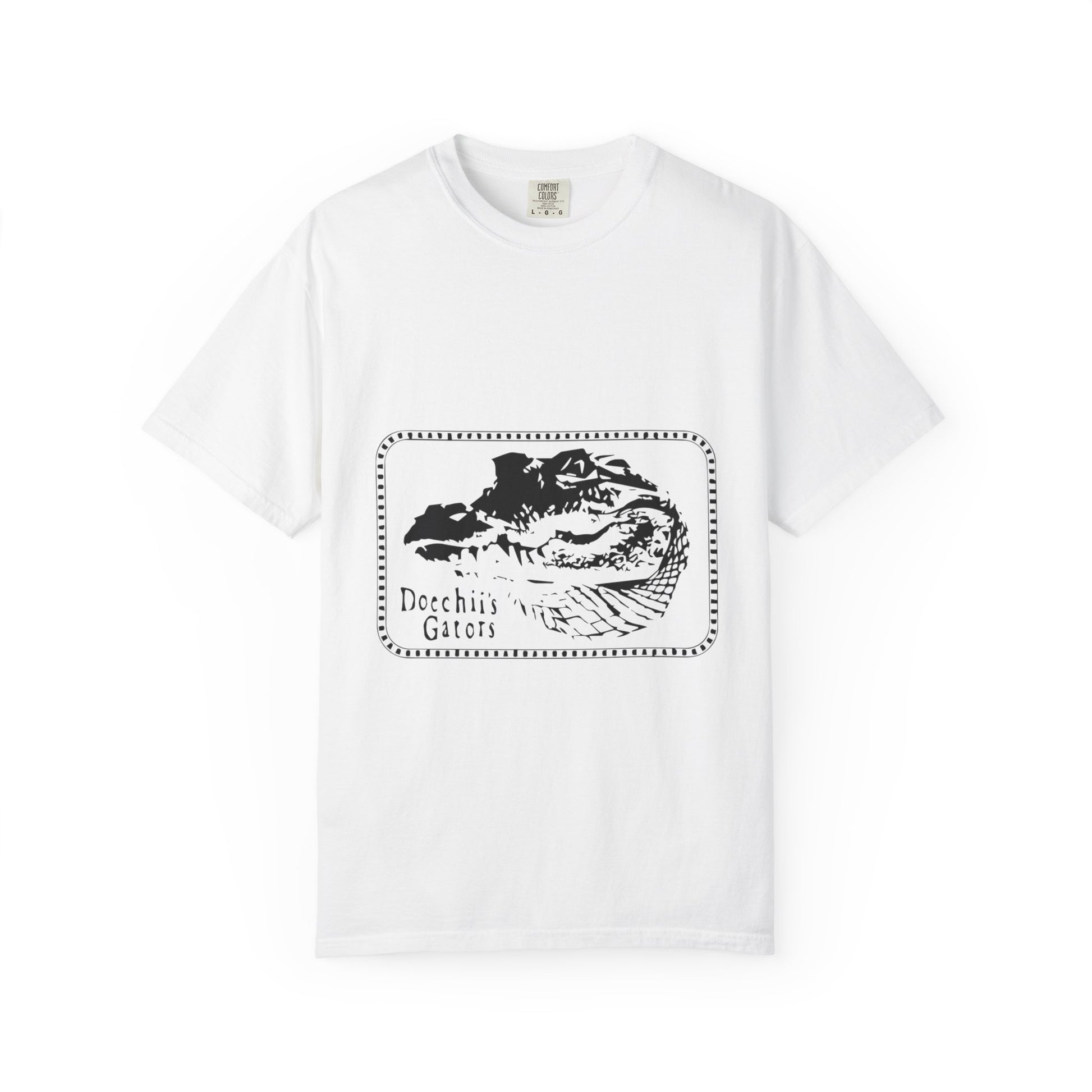 Bold Outline Typography Unisex Garment-Dyed T-shirt - snazzymerch