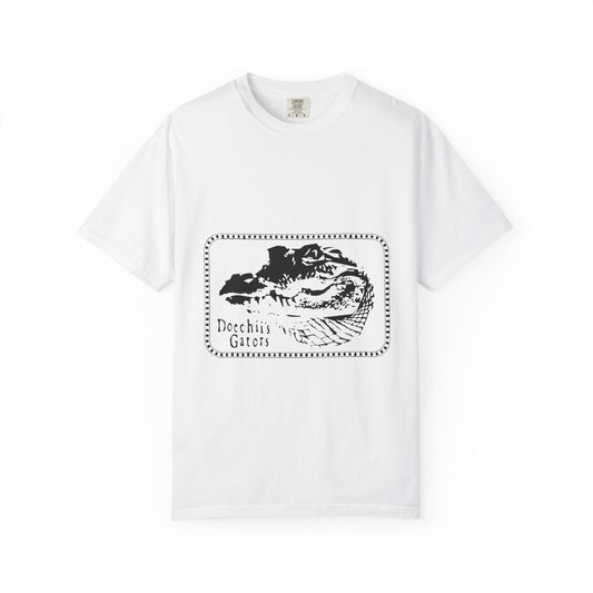 Bold Outline Typography Unisex Garment-Dyed T-shirt - snazzymerch