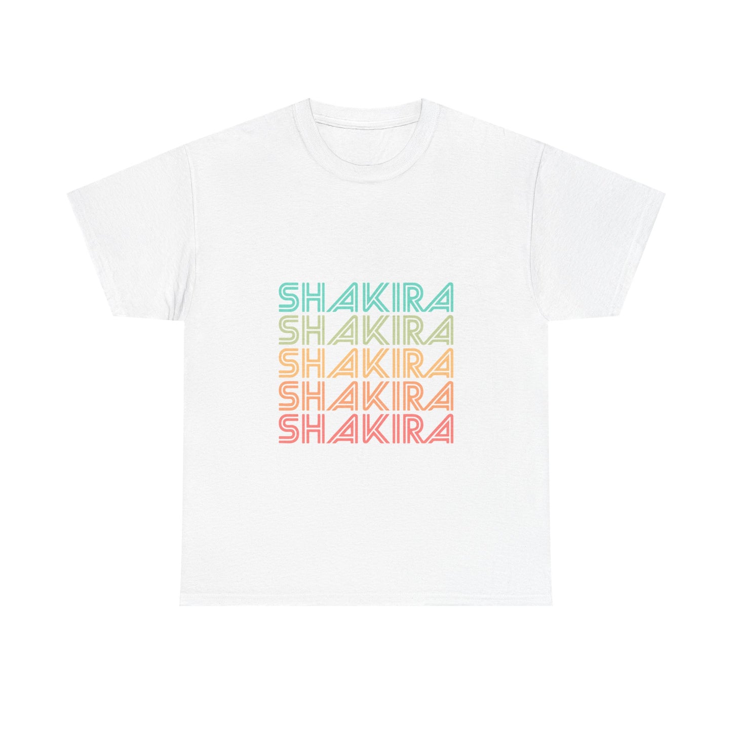 Retro Pop Lines Unisex Heavy cotton tee Printify