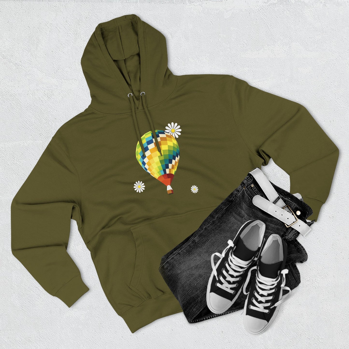 Dream Balloon GraphicThree-Panel Fleece Hoodie - snazzymerch