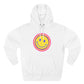 Retro Rainbow Smiley Three-Panel Fleece Hoodie - snazzymerch