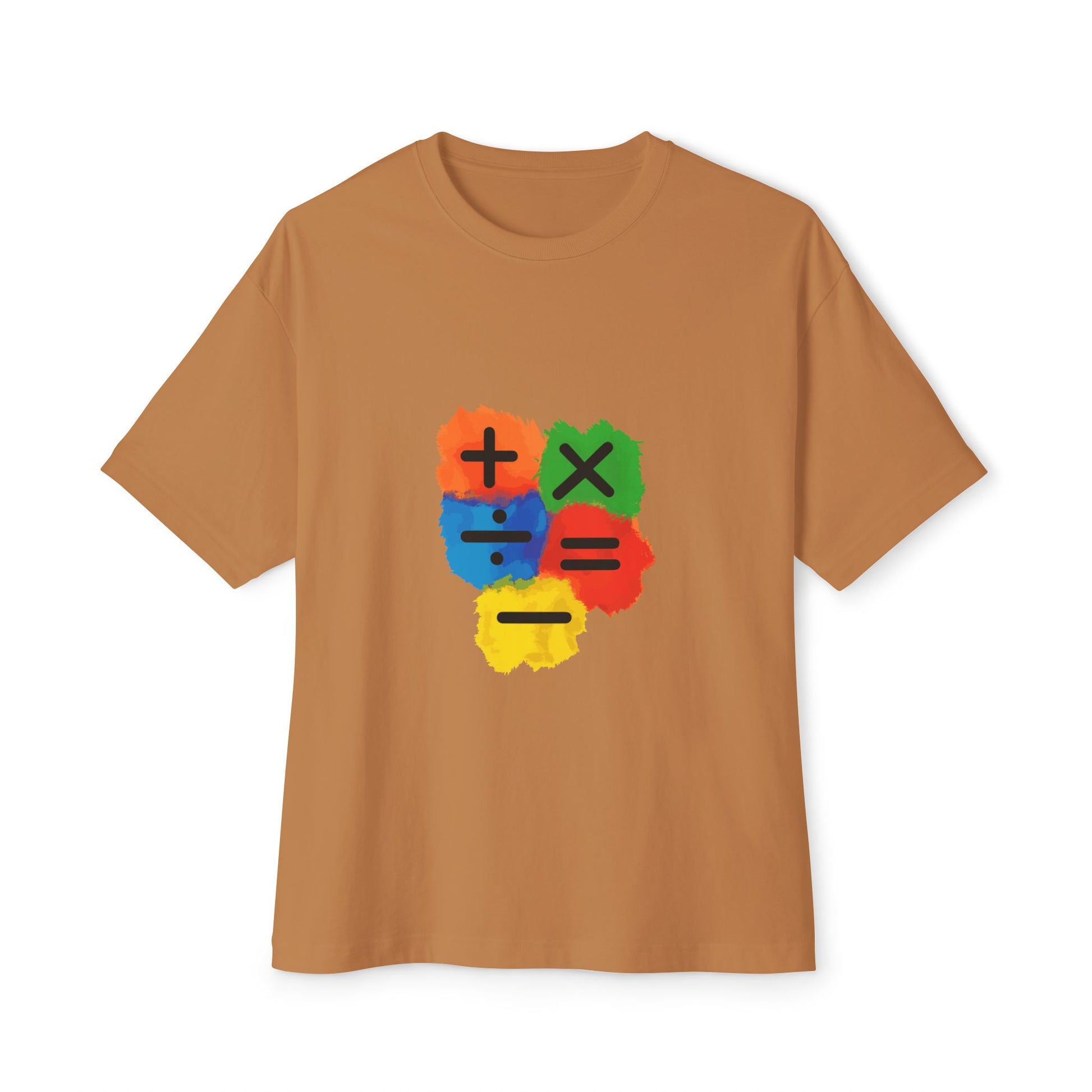 Copy of Copy of Copy of  Orange Divide Symbol Oversized Boxy Tee Printify