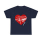 Heartline Script Love Art Unisex Heavy Cotton Tee - snazzymerch