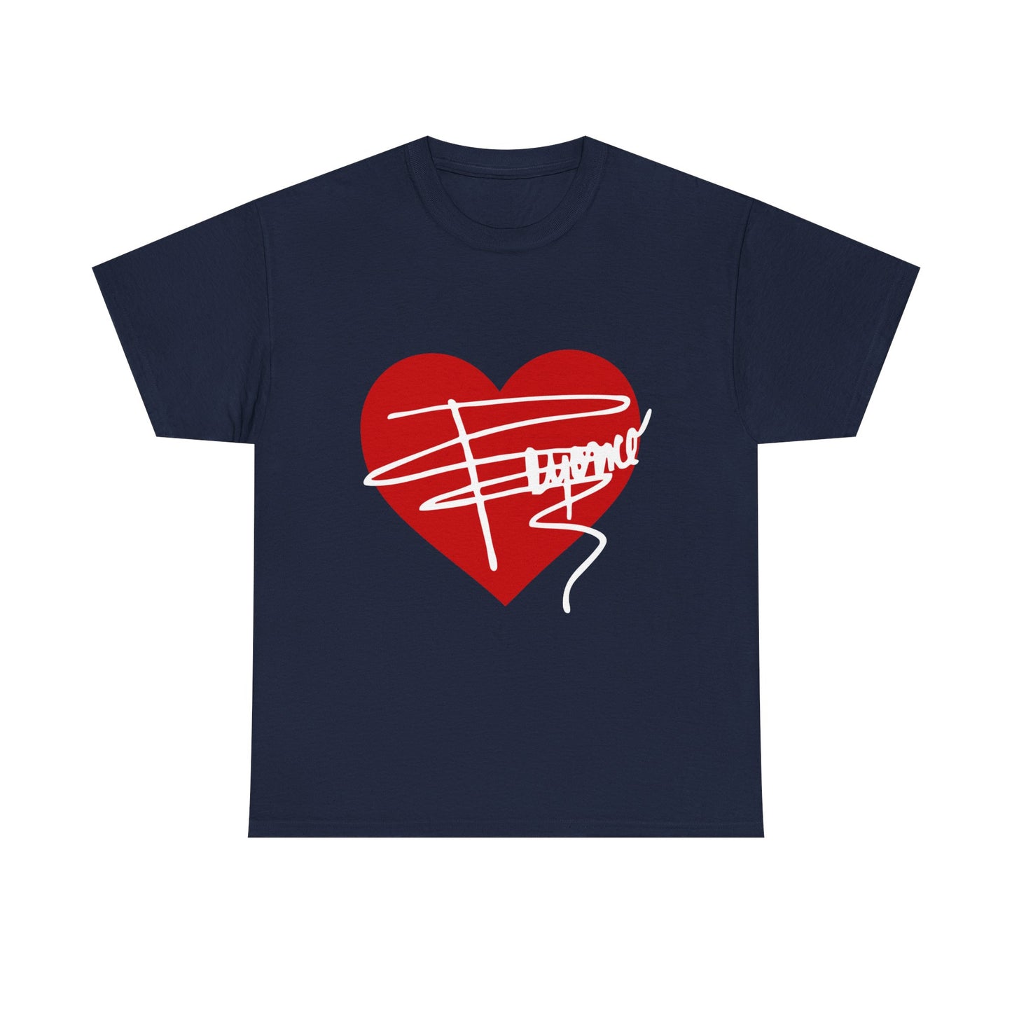 Heartline Script Love Art Unisex Heavy Cotton Tee - snazzymerch