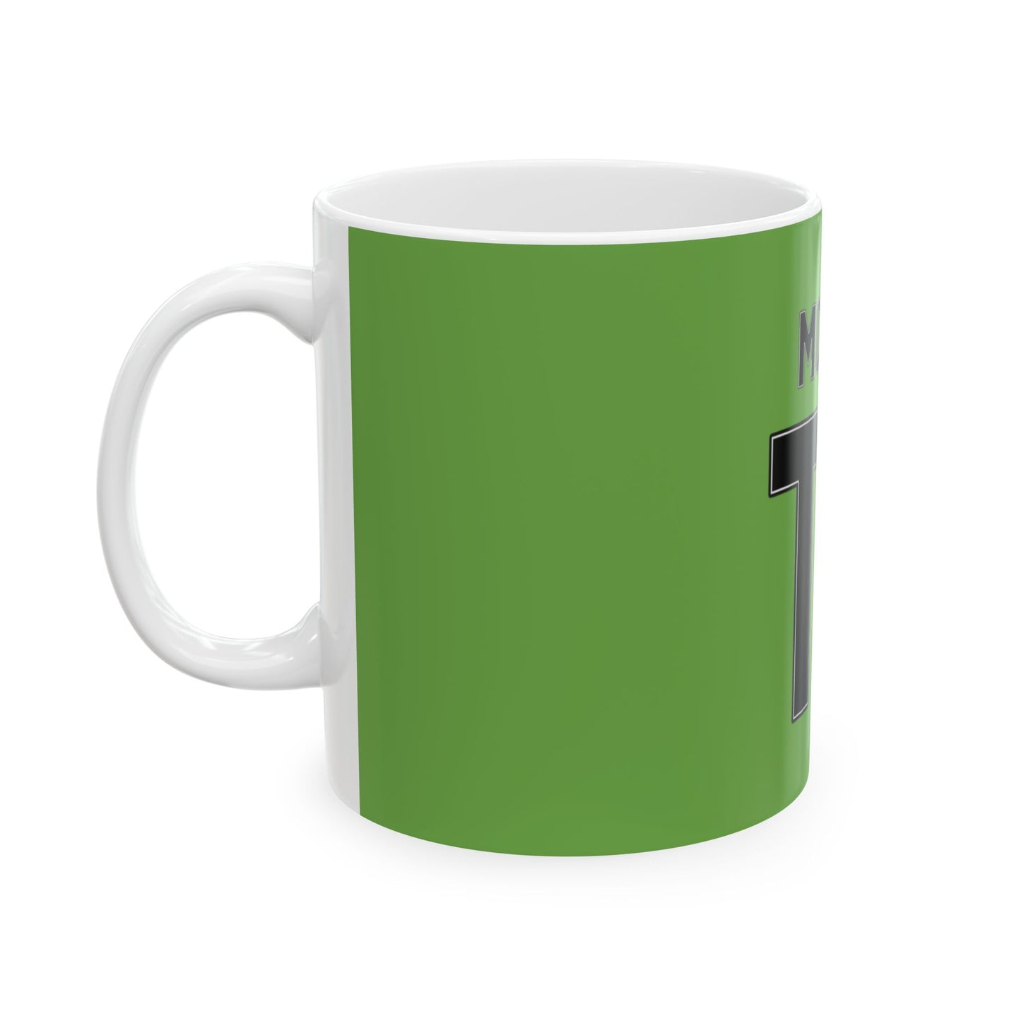 Minimal Bold Number Ceramic Mug, (11oz, 15oz) - snazzymerch