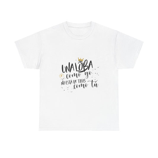 Golden Wolf Energy Unisex Heavy cotton tee Printify