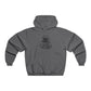 Outline Face Design Men's NUBLEND® Hooded Sweatshirt - snazzymerch