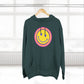 Retro Rainbow Smiley Three-Panel Fleece Hoodie - snazzymerch