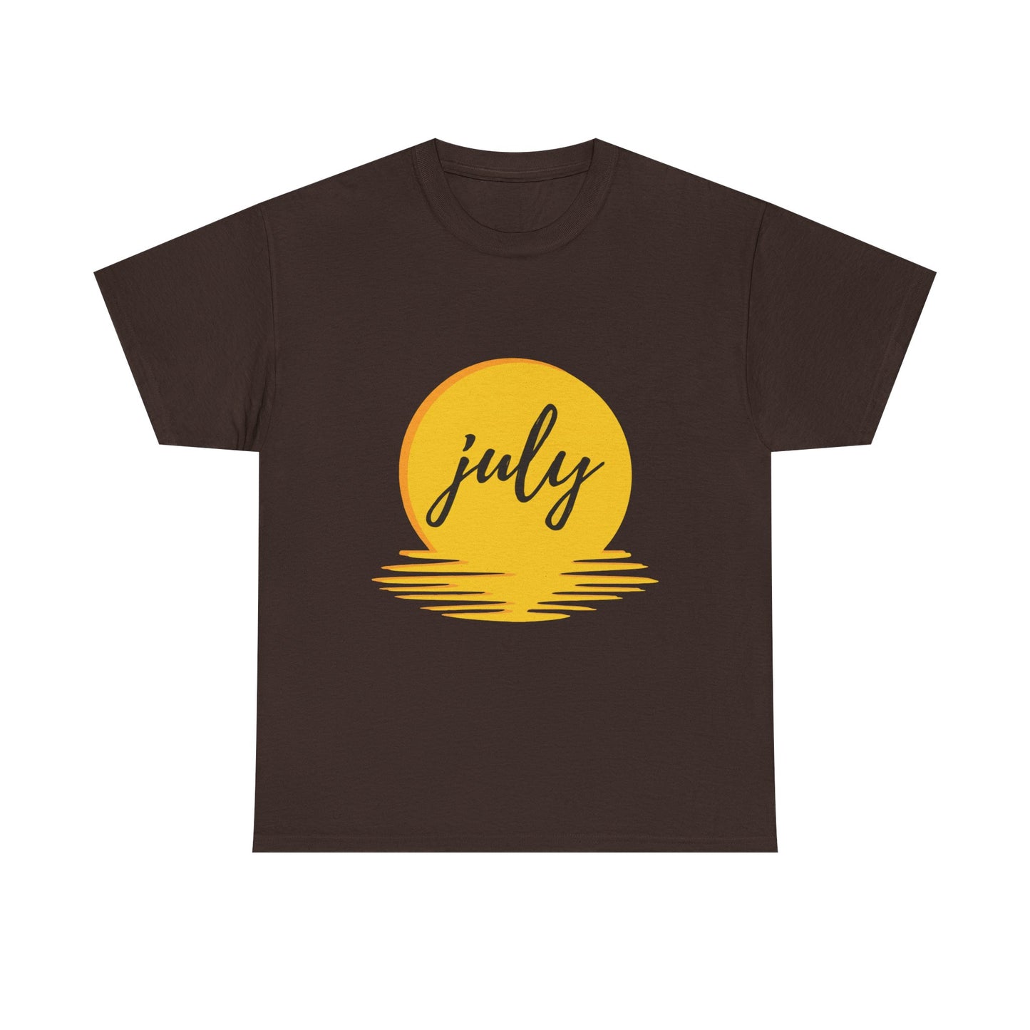 July Sun Graphic Unisex Heavy Cotton Tee - snazzymerch