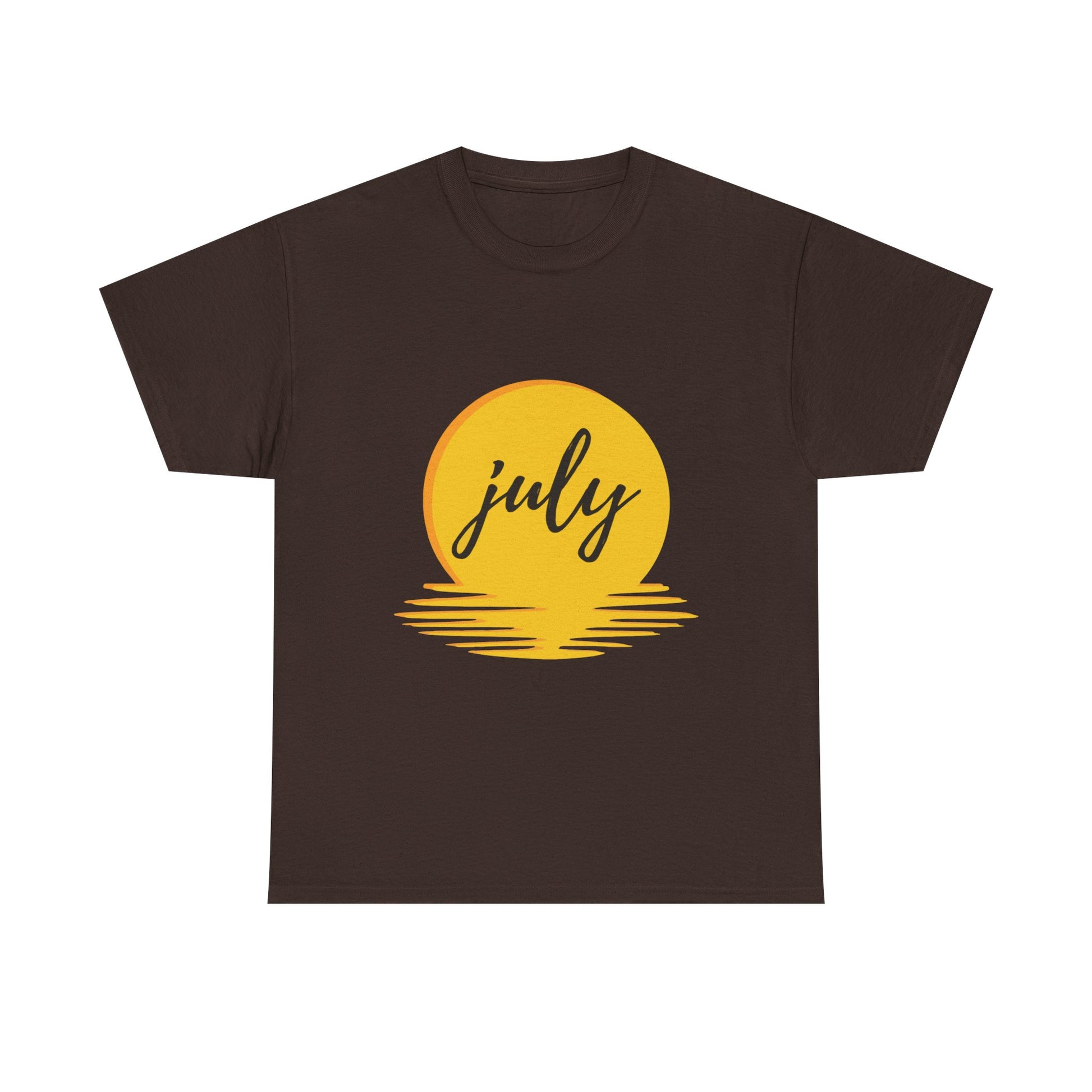 July Sun Graphic Unisex Heavy Cotton Tee - snazzymerch