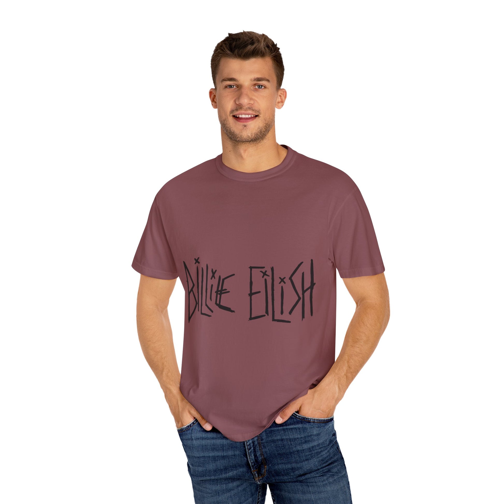 Billie Eilish Inspired Dyed T-shirt – Twisted Ink Font Edition Printify