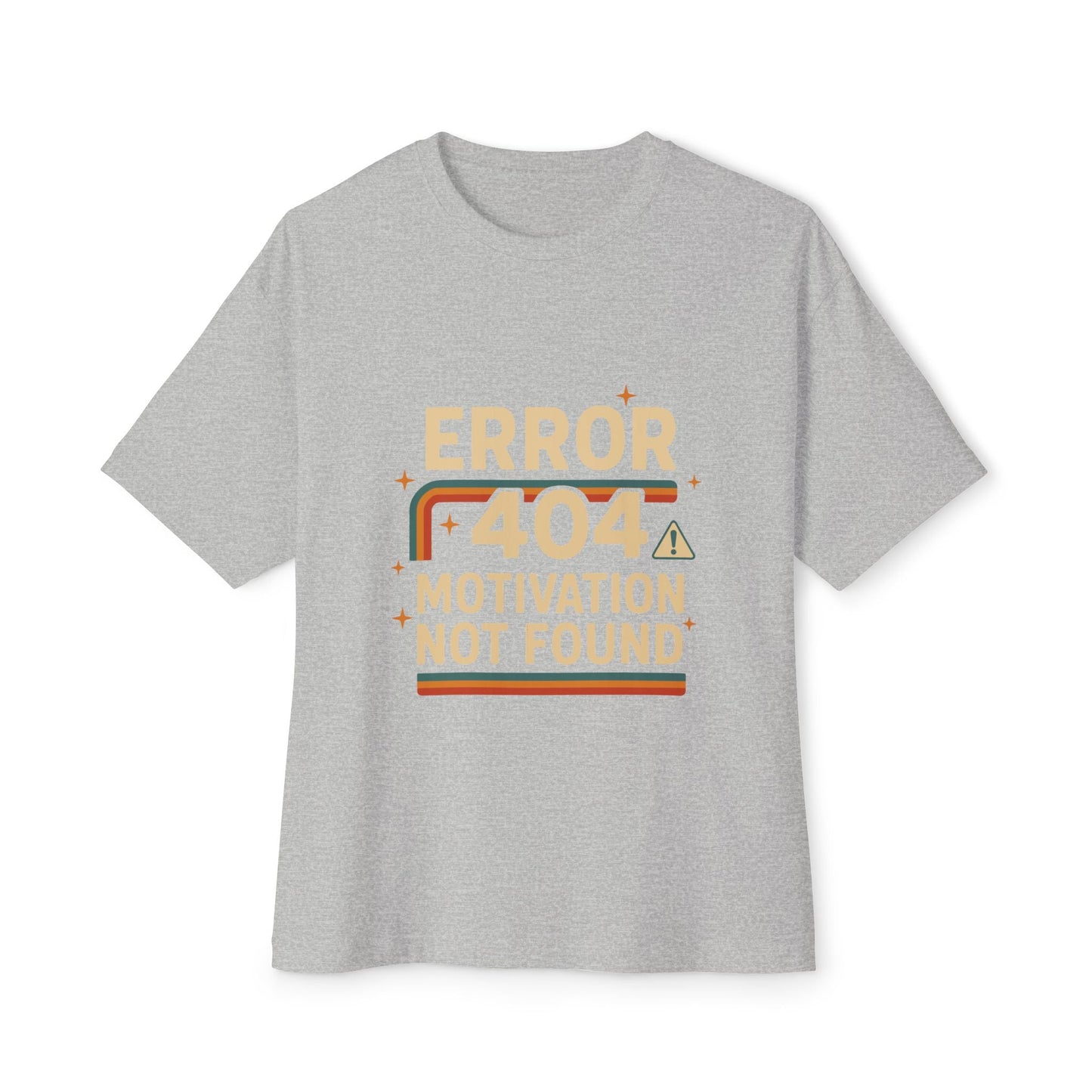 Unisex Oversized Tee – Snazzy Error 404 Edition Printify