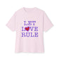 Let Love Rule (Remix) Unisex Oversized Boxy tee Printify