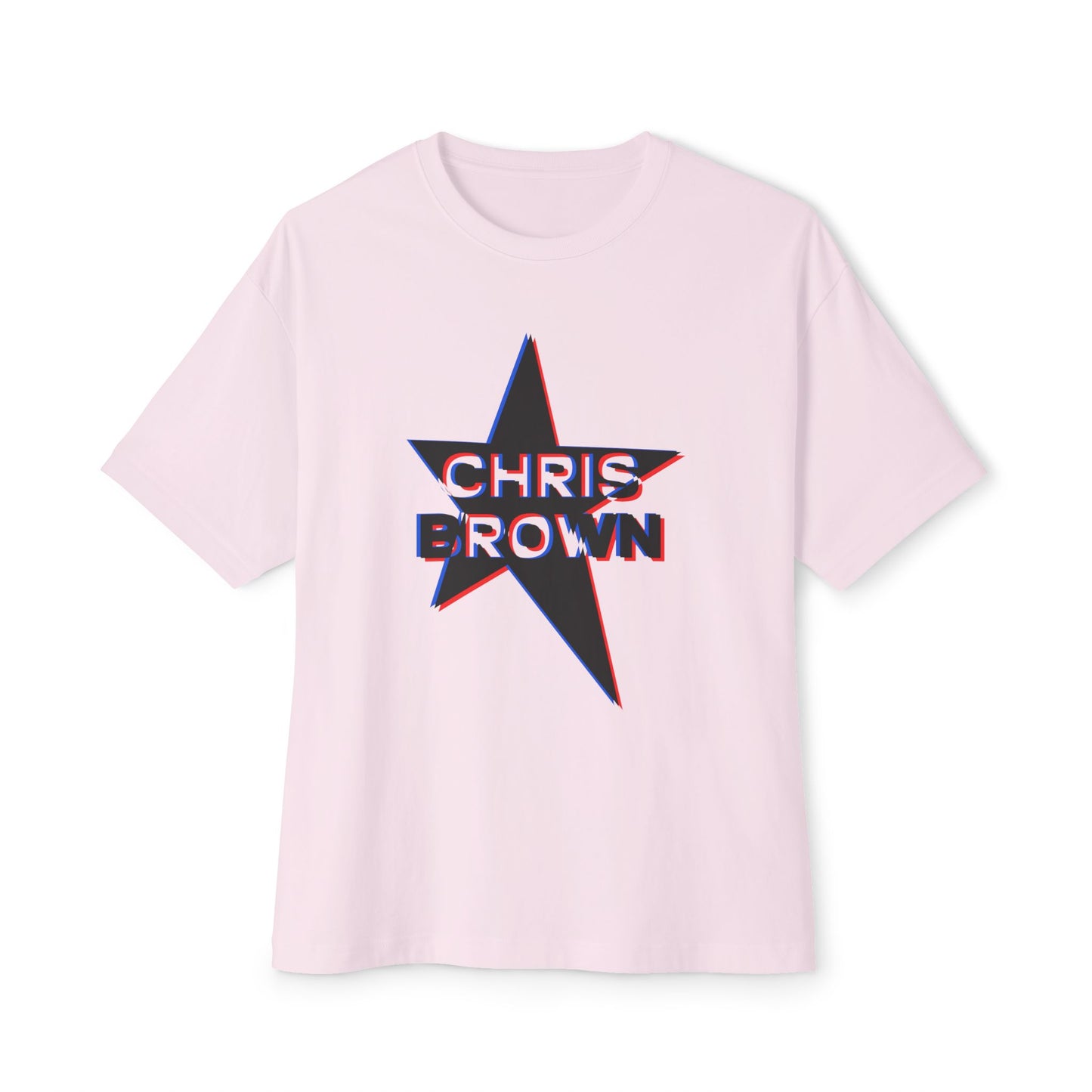 Star Outline Retro Unisex oversized Boxy Tee - snazzymerch