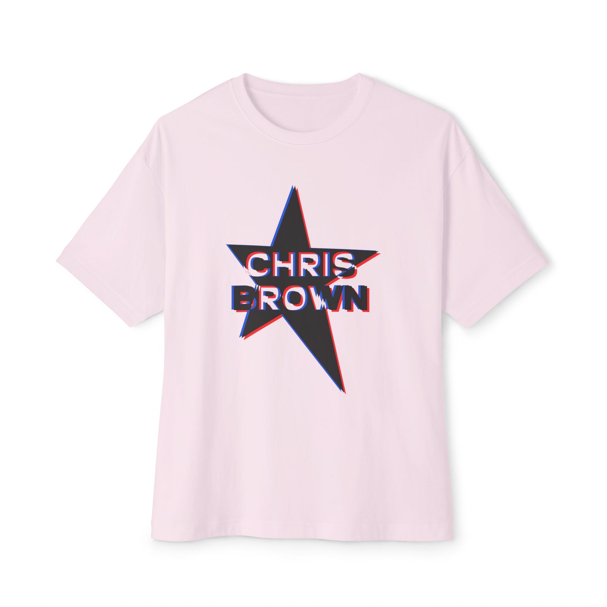 Star Outline Retro Unisex oversized Boxy Tee - snazzymerch