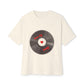 Vinyl Love Spin Unisex Oversized Boxy tee Printify