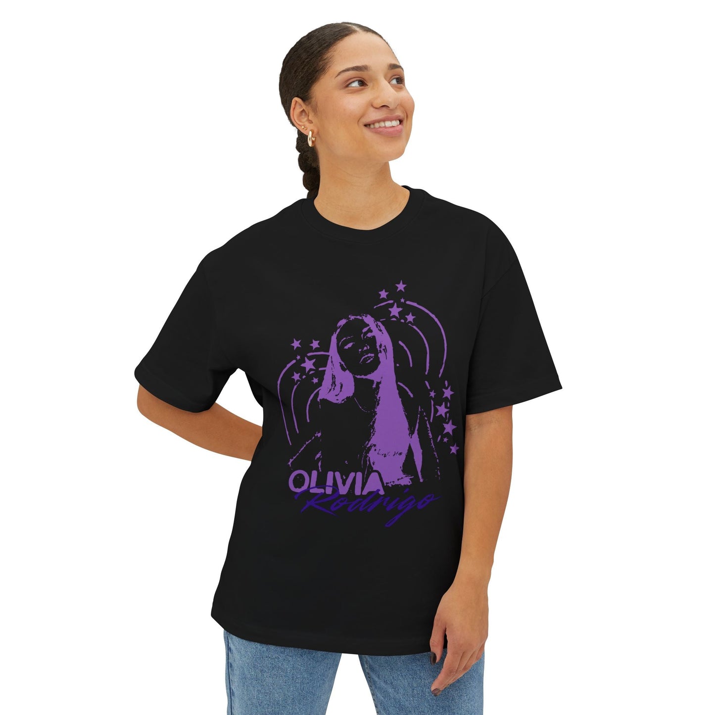 Olivia Rodrigo Star Portrait-Oversized Tee Printify