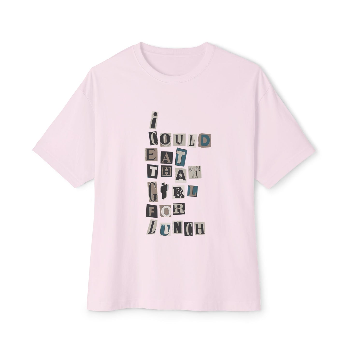 Billie Eilish Inspired Oversized T-Shirt – Mixed Message Collage Edition Printify