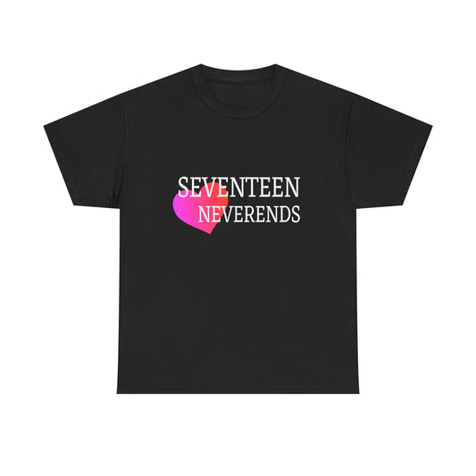 Never Ends Heart Unisex Heavy Cotton Tee - snazzymerch