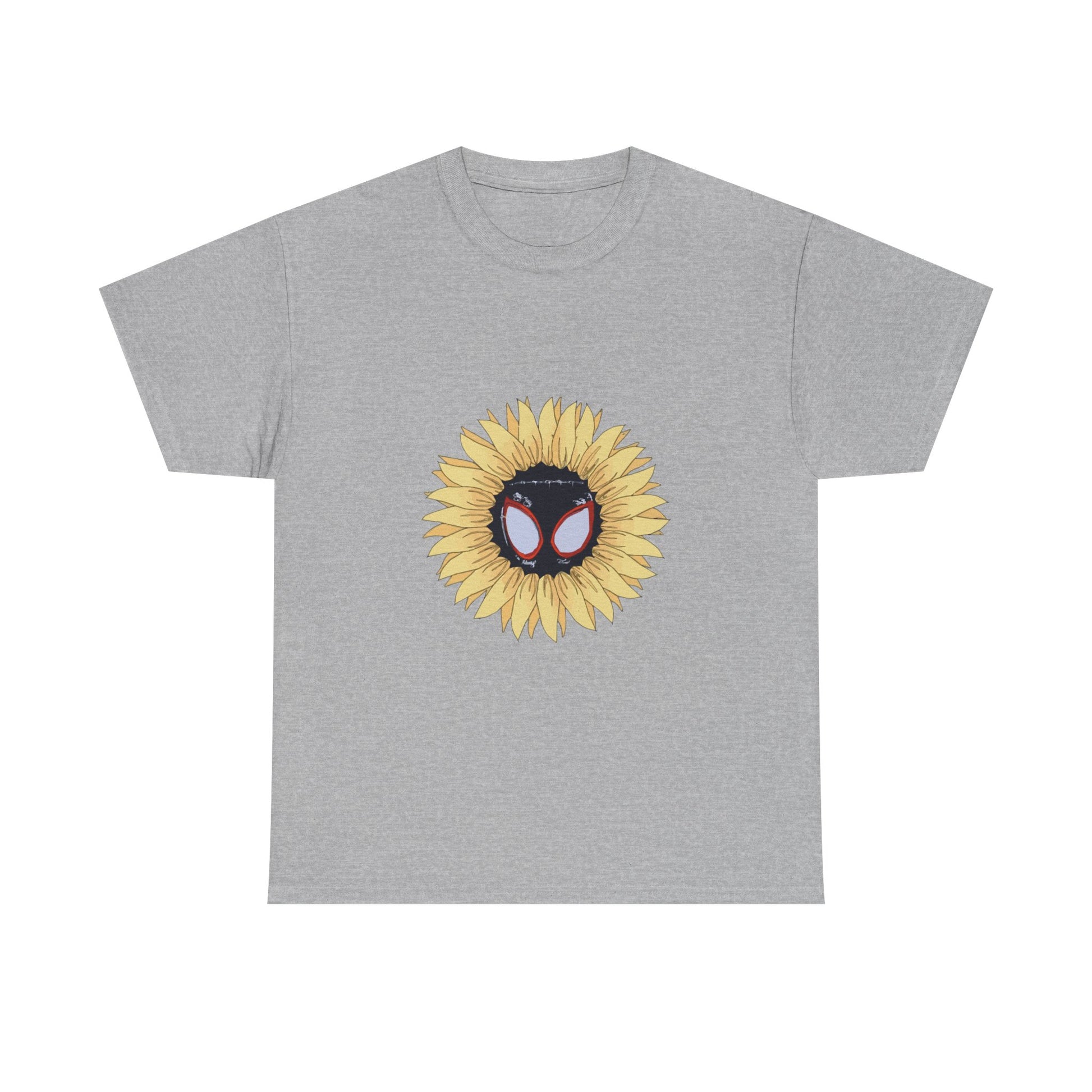 Sunflower Mask Illustration Unisex Heavy cotton Tee Printify