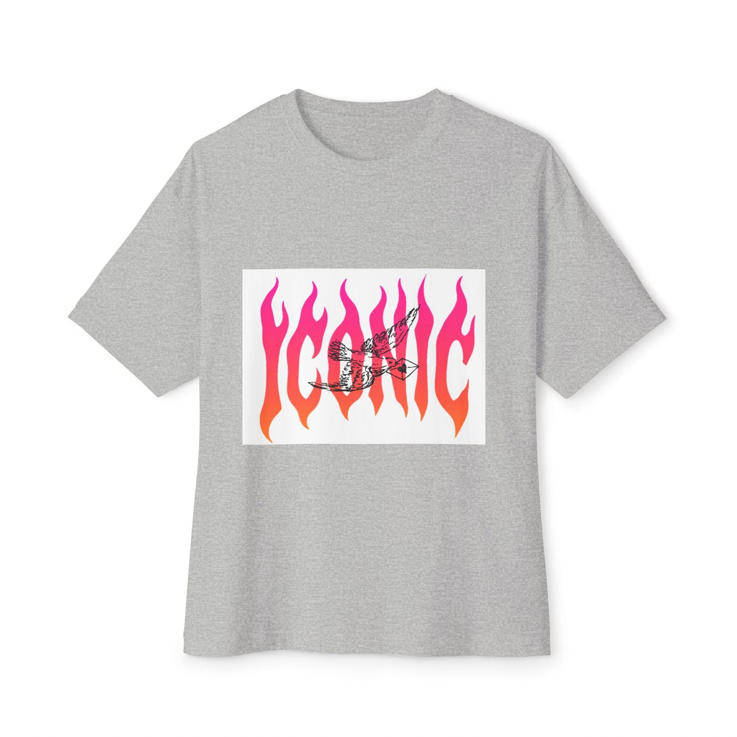 Flame Flight Iconic Unisex Oversized Boxy tee Printify