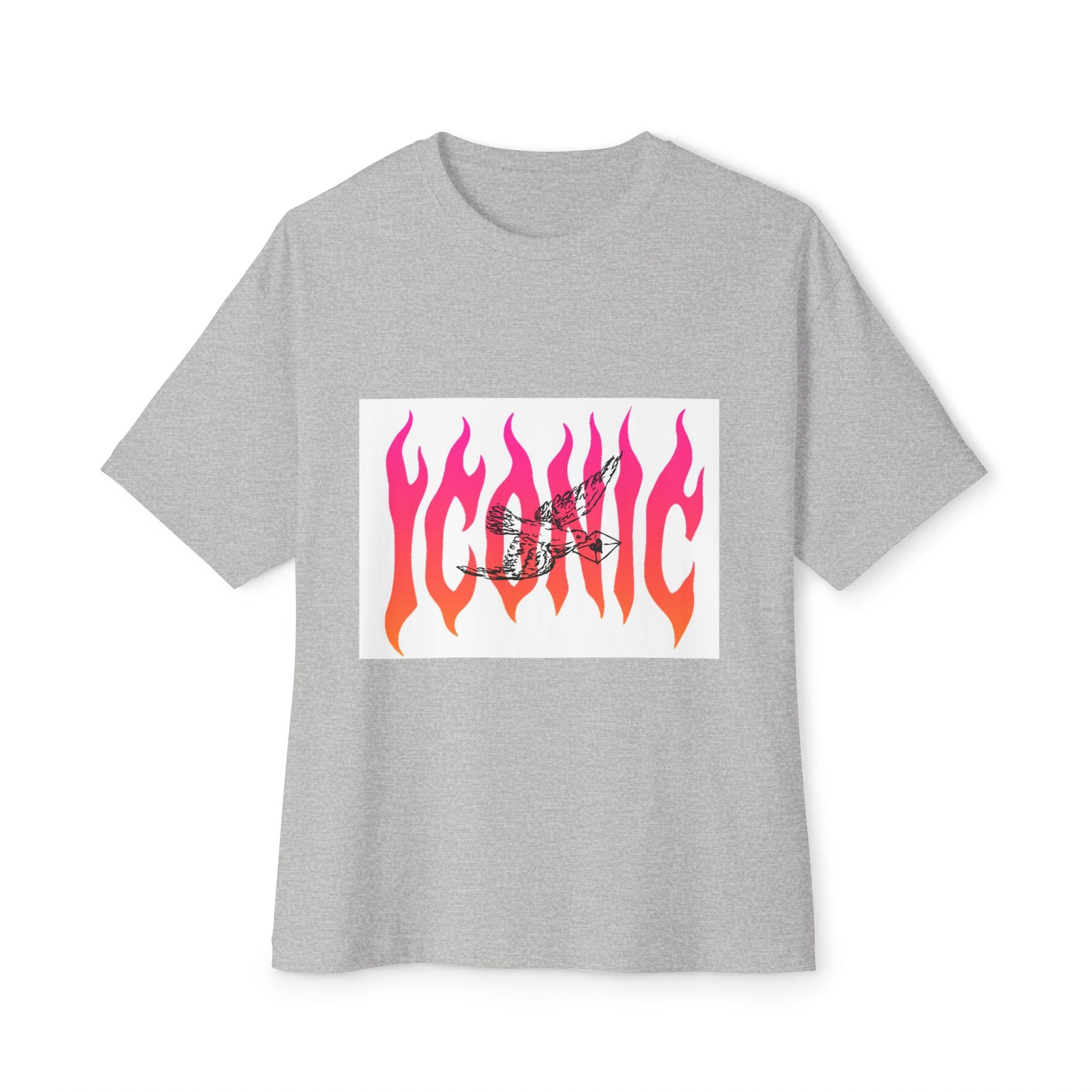 Flame Flight Iconic Unisex Oversized Boxy tee Printify