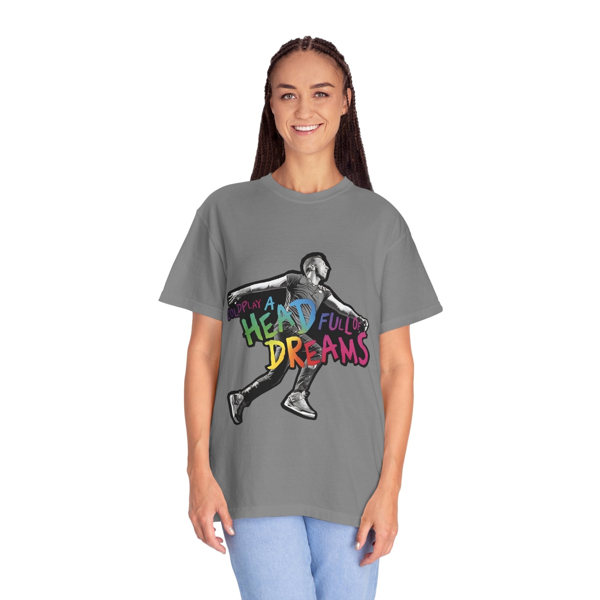 Unisex Garment-Dyed T-Shirt Inspired by Coldplay A Head Full of Dreams Chris Printify