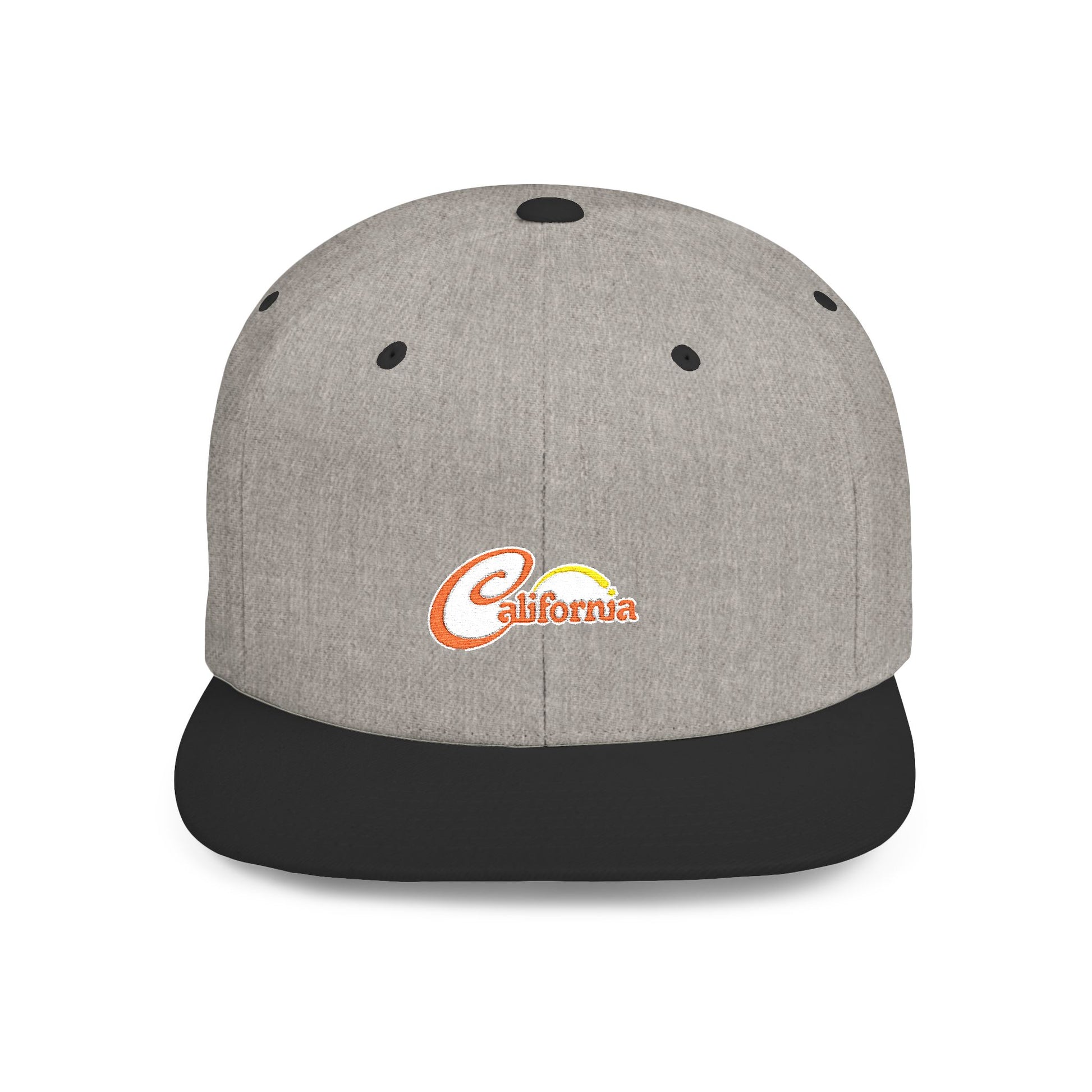 California Sunset Flat Bill Snapback - snazzymerch