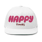 Happy Times Gradient Flat Bill Cap (Embroidery) - snazzymerch