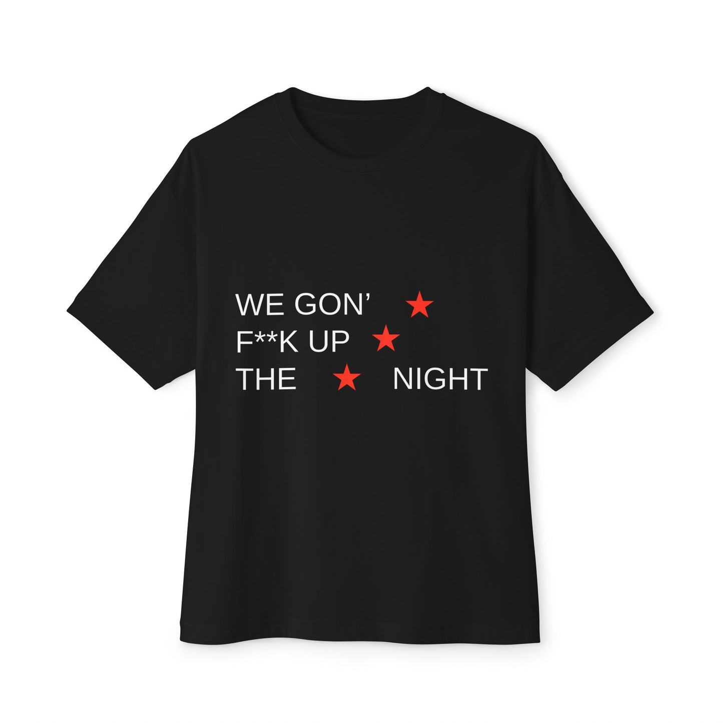 Triple Star Minimal Unisex Oversized Boxy Tee - snazzymerch